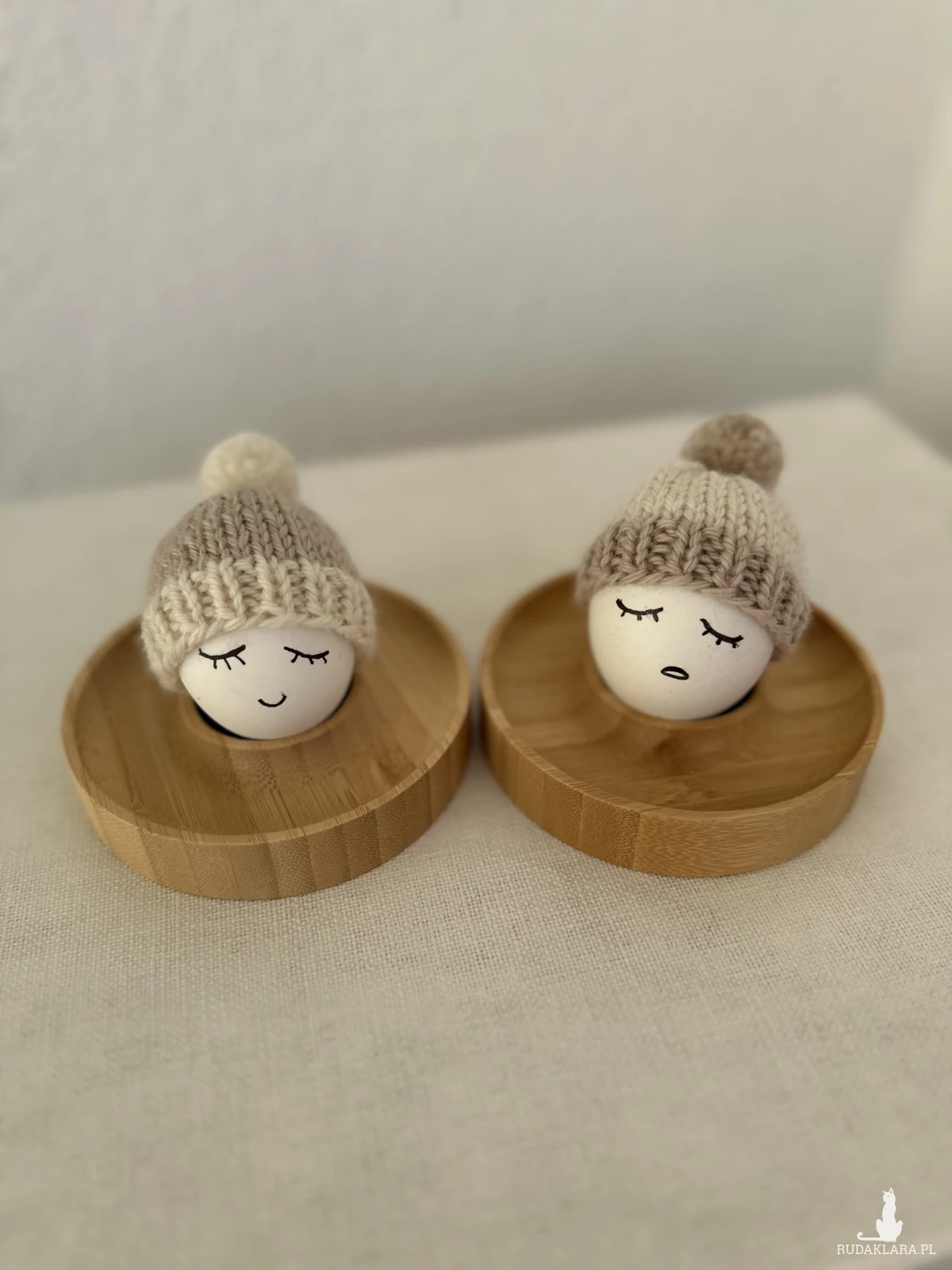 Czapeczki na jajka wielkanocne - zestaw 2 szt.